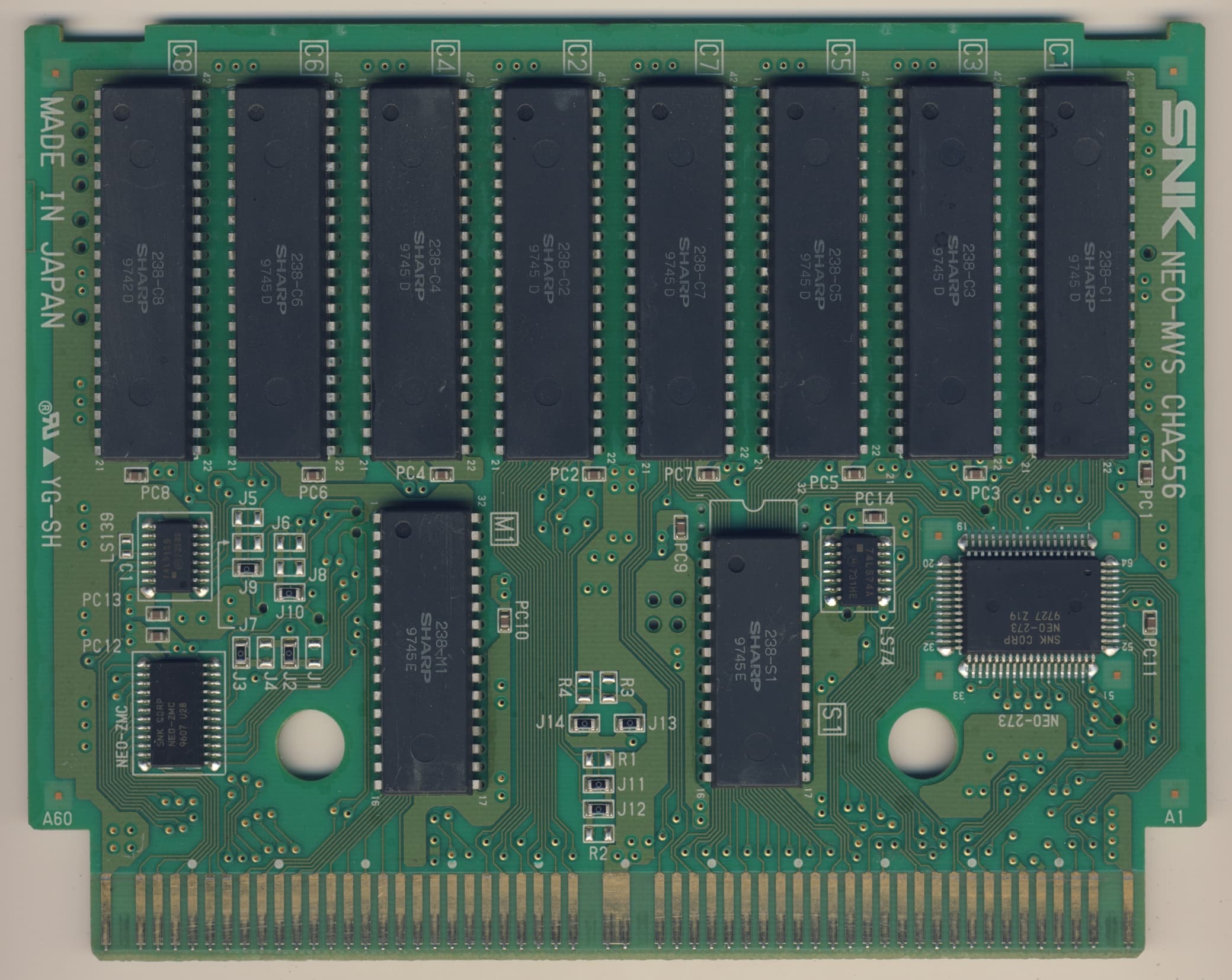 Shock Troopers — official PCB back
