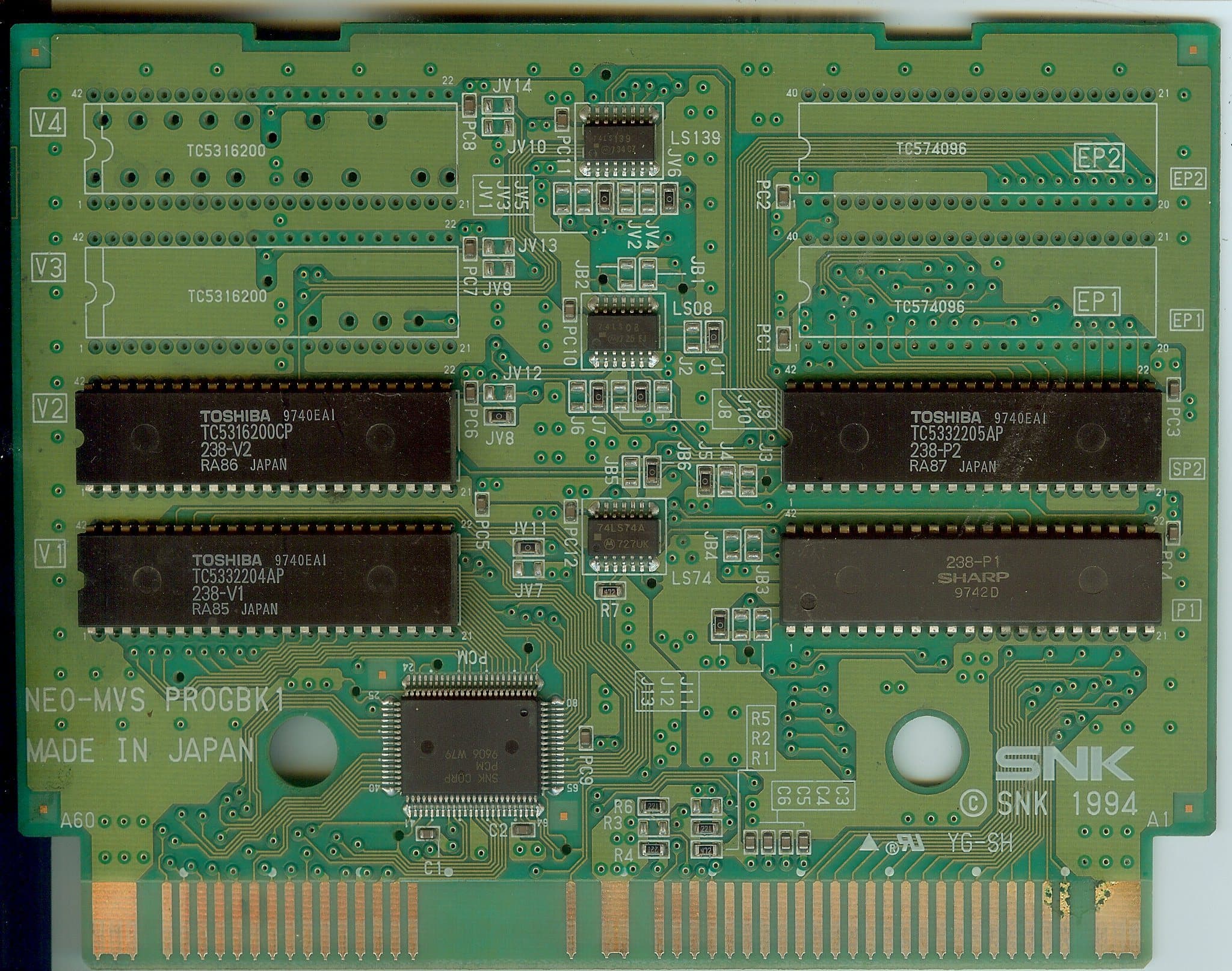 Shock Troopers — official PCB back